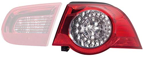 HELLA 2VA 009 246-091 Rückleuchte - LED - glasklar/rot - äusserer Teil