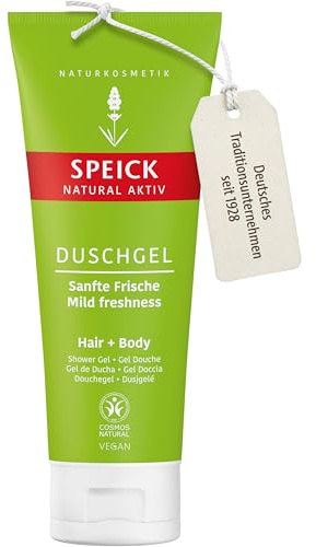 Speick Natural Aktiv Duschgel 200 ml – mildes Duschgel, hautschonende Reinigung & Pflege - 5er Pack