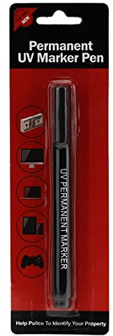 kenable UV Ultra Violet Permanent Security Marker Crime Prevention Pen [Single Unit]