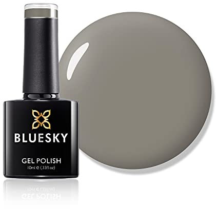 Bluesky Gel Nail Polish, Grey Stone A066, Dull, Fog, Grey, Long Lasting, Chip Resistant, 10 ml (Requires Curing Under UV LED Lamp)