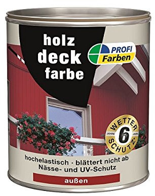 PROFI Holzdeckfarbe Schwedenrot 2,5 L