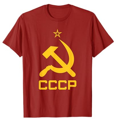 CCCP Unione Sovietica Falce e Martello URSS Maglietta