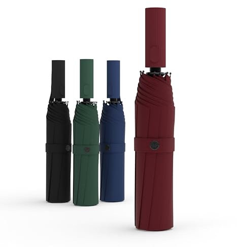 Sapor Design Premium Regenschirm mit Lotus Effekt | sturmfest, windsicher, Auf-Zu-Automatik | edler & eleganter Schirm | stilvoller Taschenschirm (Umbrella) | ICONIC