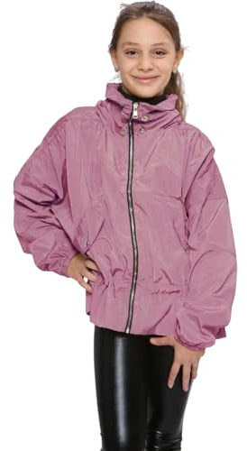 A2Z 4 Kids Flickor Vindjacka Vattentät Regnjacka Vindtät - Windbreaker 733 Baby Pink 9-10
