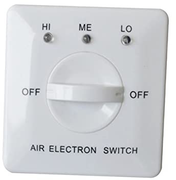 DOITOOL Controllore Ventola Tre Velocità Per Aria Condizionata Compatibile Con Sistemi Fan Coil Bianco