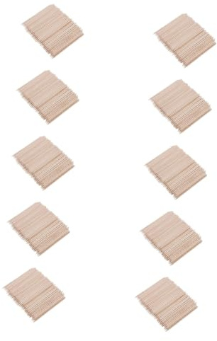Housoutil 1000piezas Palos De Madera Para Manicura Empujadores De Cutículas De Naranja Utensilios Para Cuidado De Uñas Removedores De Cutículas