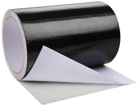 Hosifiy PVC Planenband, 8m x 15cm Planen Reparaturband für PVC beschichtetes Sonnenschirm, LKW abdeckplane, Nylon, Zelt, Markisentuch Schwarz