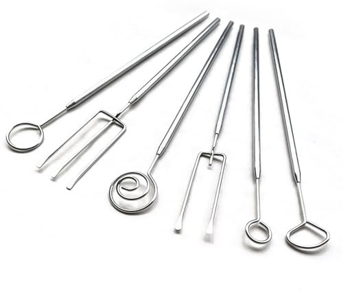 COZERI 6er Set Pralinengabel Edelstahl, Pralinen Besteck für Fondue & DIY | Für handgemachte Pralinen, Schokolade & Trüffel, mit Gitter, perfekt für Süßigkeiten