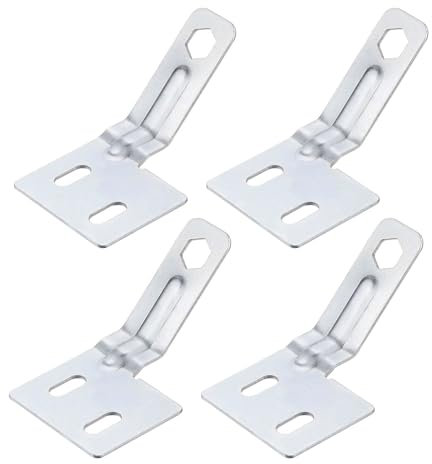 Lot de 4 aligneurs de surface de porte pliante, quincaillerie pour porte de placard à deux volets, kit de réparation pour portes coulissantes et pliantes
