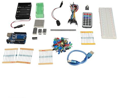 MasYosh for R3 Development Board Kit, Multifunctional Starter Kit with LED Indicator Light, Breadboard for Electronics Projects and Experiments