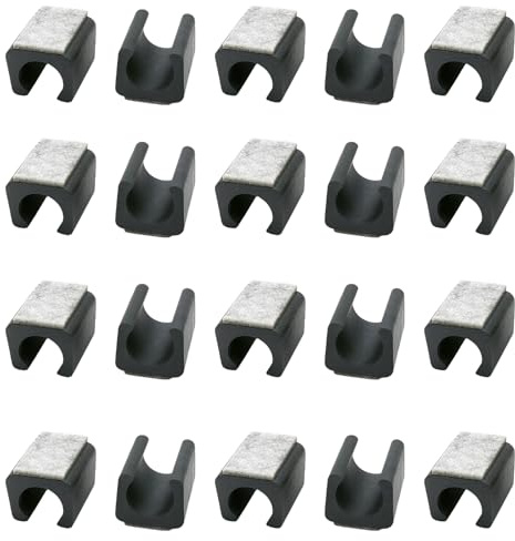 20 Stück Stuhlgleiter Freischwinger, 25 Mm Filzgleiter Für Stühle, Möbelgleiter Parkett, Universal Möbelgleiter Mit Filz Grau Klemmschalengleiter Für Schutz Vor Kratzern Und Lärm