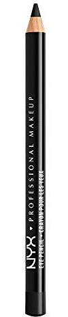 NYX Professional Makeup Eye Pencil Slim, Smooth Glide & Long-Lasting Formula, 31 Entrancing Shades from Mattes to Shimmers, Precision Eye Liner, Shade: 901 Black