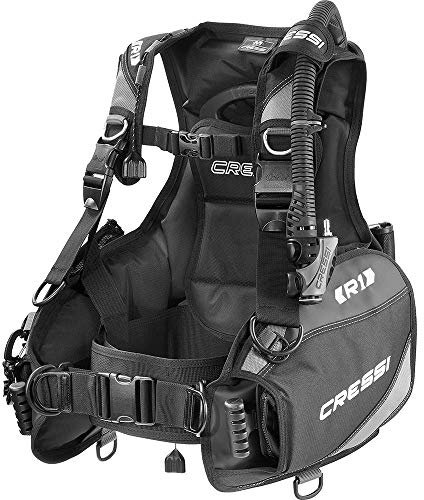 CRESSI Erwachsene Tauchjackets R1, Schwarz, M, IC730002