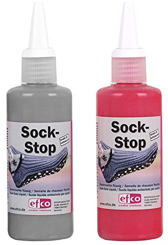 Sock-Stop vätskeförpackning med 2, vinröd, grå – trendig och verkligen attraktiv