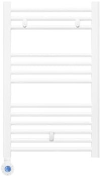 facula - Radiador Toallero Eléctrico Fluido Blanco Programable 400w | Control en la Parte izq | Bloqueo de Teclado