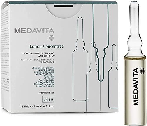 Medavita | Lotion Concentrée, Tratamiento intensivo anticaída, pH 3,5, 13 ampollas x 6 ml
