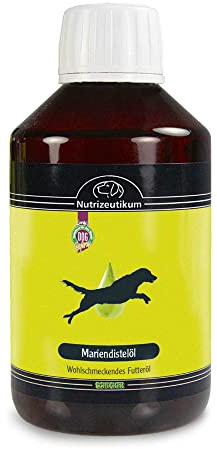 Huile de chardon-marie - 250 ml - Pour chiens - Soutient les fonctions du foie et apaise la peau.