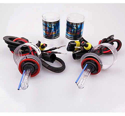 Boomboost 2PCS Lampadina per fari allo Xeno Kit luci nascoste DC12V 35W 6000K H11