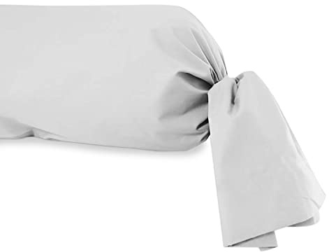 Soleil d'ocre, Taie de traversin, Coton 57 Fils, Blanc, 45x185 cm