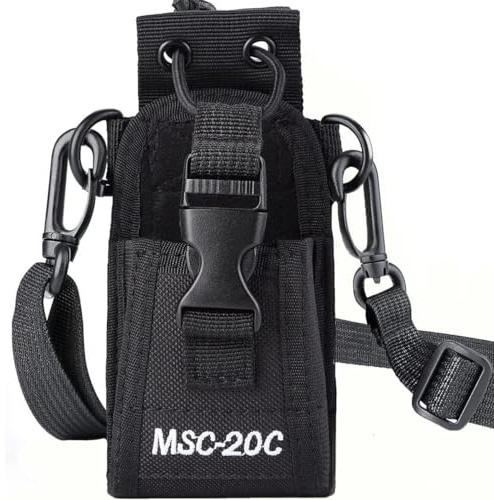Litensh Taktische Radiohalterung Radiohülle Radio Holster Militär Radios Tasche Tasche mit Gurt für Zwei Wege Radio GPS Telefon Walkie Talkies Verstellbare Aufbewahrung (1)