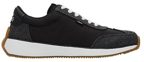 TOMS Wyndon, Zapatillas Mujer, Lona Lavada Tejida de Color Negro, 43.5 EU