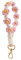 AOKSUNOVA Schlüsselanhänger Band Schlüsselanhänger Makramee Rosa Schlüsselband Kurz Key Chain Boho Mädchen