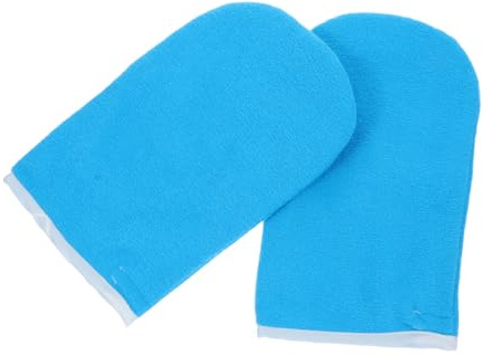 Housoutil Guanti per Cura Mani alla Cera, Poliestere e Peluche, Termici, Lavabili e Riutilizzabili, per Salone di Bellezza e Spa