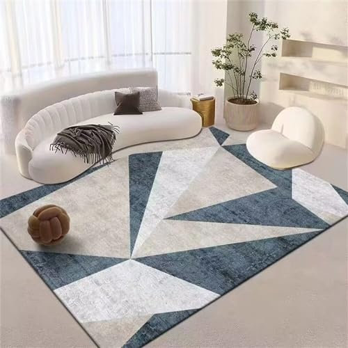 RUGMRZ Bettumrandung Schlafzimmer Auto Teppiche grau-Blaue Wohnaccessoires für das Wohnzimmer können viele Jahre verwendet Werden und sind verschleißfest Tepiche 200X300CM