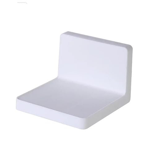WJLYDM Badezimmerregal ohne Bohren Seifenschale schwebende Regale Kunststoff Küchenorganizer Duschcaddy Gewürzregal(White)