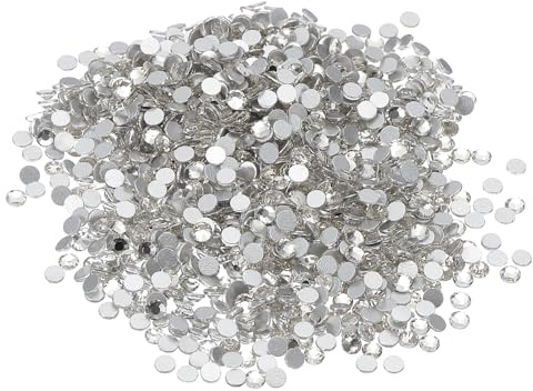 PATIKIL SS16/1440 st. Glas diamant strass, kristallglas platt baksida strass rund kristall konst ädelstenar diamant dekor för nagelkonst hantverk kläder gör-det-själv make-up, klar