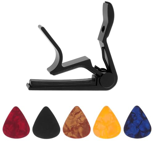 ibasenice Gitarrenstimmgerät und Stimmklemme Gitarren-capo mit Clip-tuner Robustes Material und Schonend Gitarren Professionelles Gitarrenzubehör