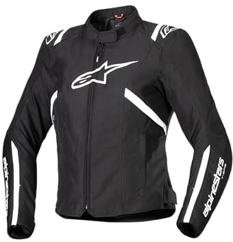 Alpinestars Stella T-SPS V2 wasserdichte Damen Motorrad Textiljacke, schwarz/weiß, L