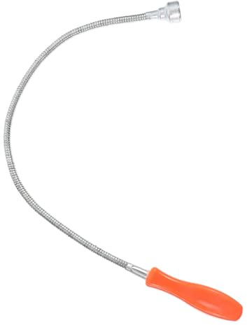 DIYEAH Werkzeug zum Aufheben des Kunststoffgriffs Schraubenpflücker ausziehbarer Greifer abrufen Magnetisches Aufnahmewerkzeug magnetisches Garagenwerkzeug Plastik Orange
