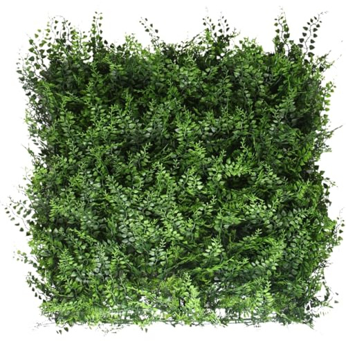Ark Mat Artificial Plant Flower Living Wall Panels Realistic Indoor/Outdoor Garden 50CM X 50CM Home, Office, Cafe, Shop, Salon, Wedding (Fern)
