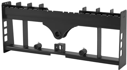 VEVOR Cadre de Fourche à Palette pour Chargeuse Compacte, 1150 mm, Charge 1814 kg, avec Récepteur d'Attelage 50,8 mm, Manchons de Lance, Compatible avec Tracteurs à Montage Rapide, Cadre Uniquement