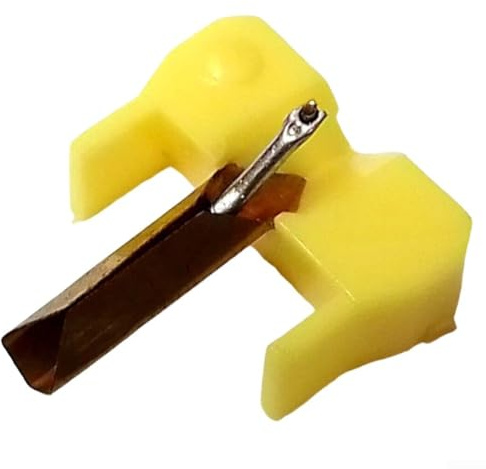 GANCEI Aiguille de stylet elliptique de rechange pour tourne-disques M75ED, N75ED-2 et M75-ED II - Matériau ABS, 3 x 2 x 1 cm, noir/jaune