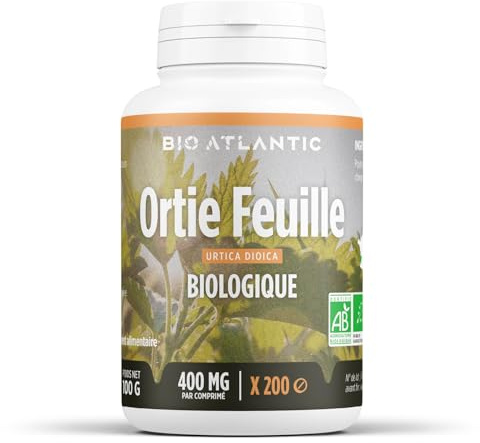 Ortie Feuille Bio - Urtica dioica - 400 mg - 200 Comprimés