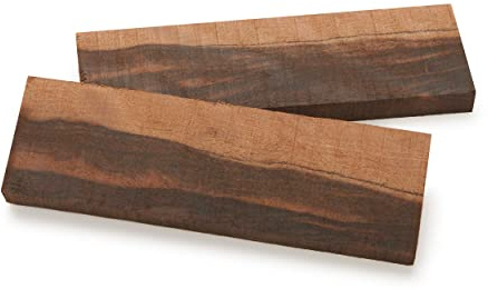 Woodcraft Macassar Ebony Knife Scales Pair