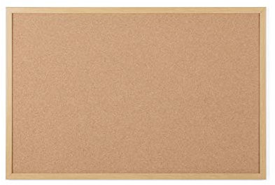 Bi-Office Earth - Korktafel mit Executive MDF Rahmen, Eichen, Umweltfreundliche Pinnwand mit Naturkorkschicht, 90 x 60 cm