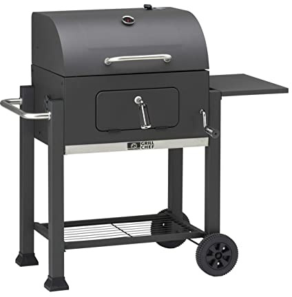 GrillChef Comfort charcoal grill cart, black