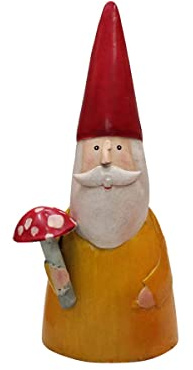 KUHEIGA Zaunhocker Zaungast H: 26cm Gartenzwerg Zwerg Metall Gartenfigur Figur