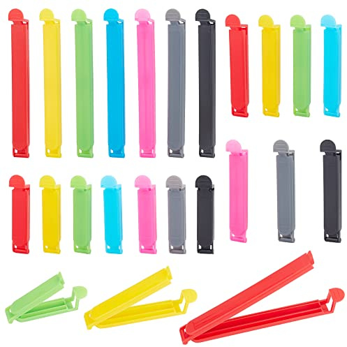 PandaHall Elite - 70Pcs Essen Sealing Clips Verschluss Clips Verschluss für Küche Clip Kunststoff Seal Clamp Taschen Ziploc Clip Essen Lagerung Clip Home, 65x13x10mm; 13x84x10mm; 13x124x10mm