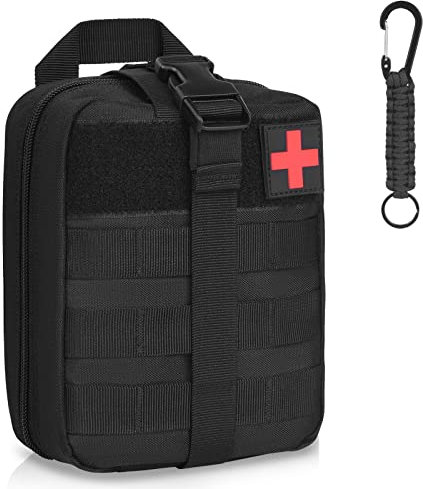 Flintronic Smontabile EMT Borsa di Primo Soccorso Sacchetto Emergenza Tattica Medico Pacco per Campeggio Paintball Arrampicarsi Escursionismo