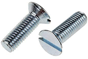 RS PRO Senkkopf Schlitz Schrauben verzinkt, M3.5 x 12mm Stahl, Packung a 100 Stück