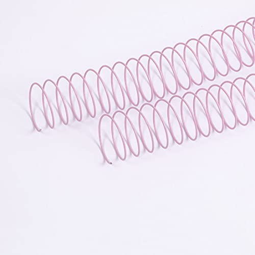 Craftelier - 2-Spiralen-Set zum Binden von Alben, Notizbüchern oder Agenden | Ideal für Scrapbooking und Bastelprojekte | Ø 3,81 cm (1.5) | Länge 30,5 cm (12) - Farbe Pink Baby