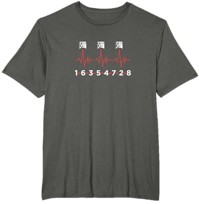 V8 Herzschlag Design für Achtzylinder Autofans T-Shirt