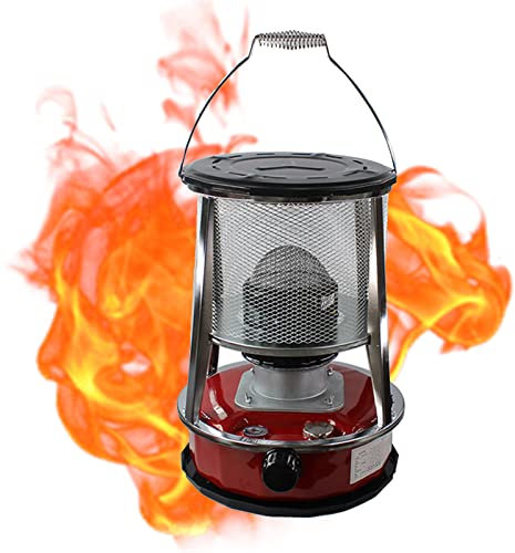 Suwooy Kerosene Stove Indoor,With Storage Bag and 5 Wicks,Portable Petroleum Stove,Without Electricity Outdoor Camping Tent Paraffin Heater,Kerosene Stove Burner for Heating and Cooking,4.6L-Red