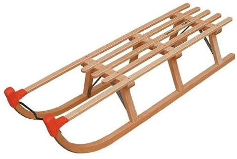 Schlitten Yaro110 Länge 110cm Holzschlitten Rodel Rodel Abfahrt Davoser Art