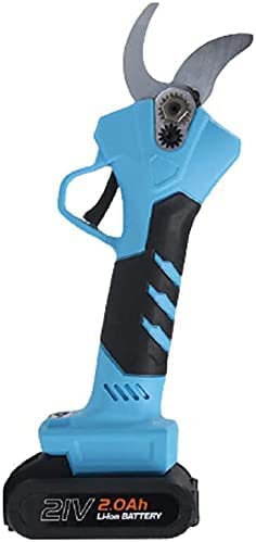 Samnuerly Sécateur électrique, sécateur électrique Professionnel 21 V Li-ION Batterie sécateur de Branche d'arbre, cisailles de Jardin, sécateur 25 mm Outil de Coupe