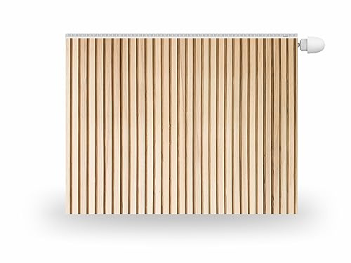 HUBDECO Magnetische Heizkörperverkleidung - 100x60 cm - Magnet Heizkörperabdeckung - Motiv Laminat-Dielen - Wasserdicht Erhöhte Abriebfestigkeit Paneel-Heizkörperabdeckung